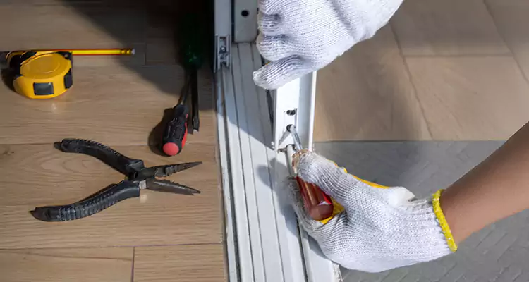 Backyard Sliding Door Track Repair in Belle Glade, FL
